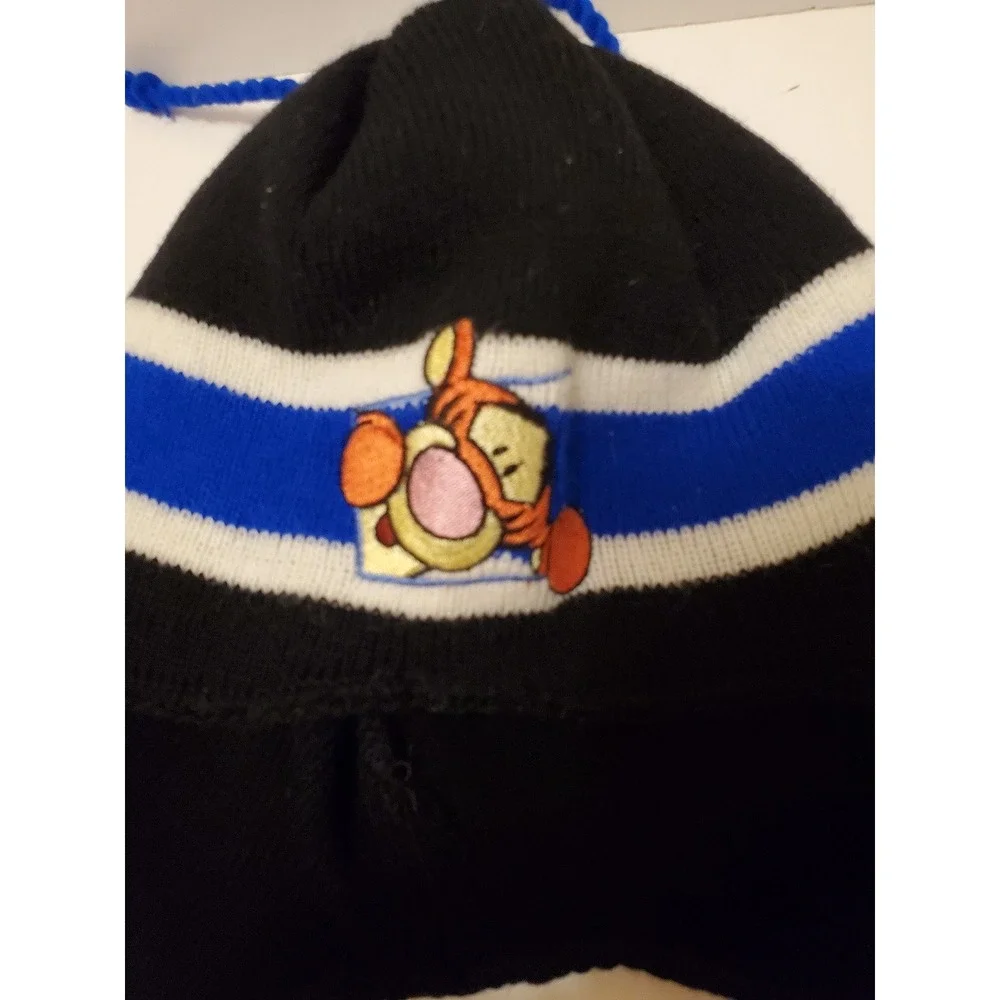 Winnie the pooh tigger black winter hat beanie‎ kids